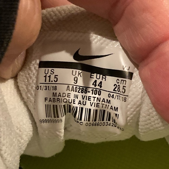 Men’s HyperAce 2 White Volleyball Shoes (Nike ZOOM) - Picture 9 of 11